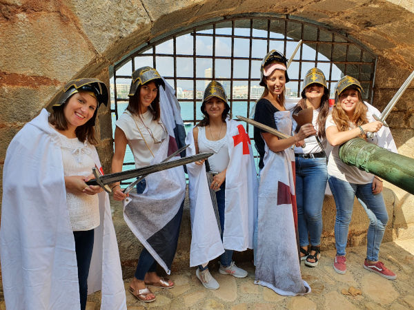 grupo de despedida de soltera en Peñíscola
