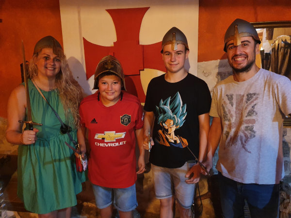 jugadores del escape room de peñíscola